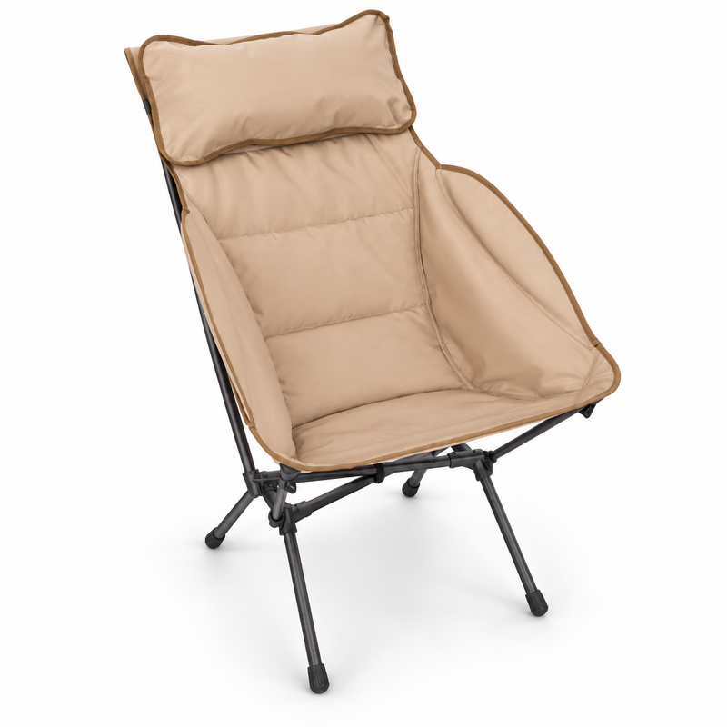 Load image into Gallery viewer, KingCamp BALSA C20 Padded High Back Camping Chair, Lightweight Aluminum Folding Chair with Pillow, 300 lbs Capacity &amp; Carry Bag
