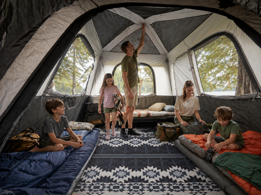 KingCamp ISIAY MAX 2.8 Large Camping Mat, 9.2 x 9.2 ft Insulated Tent Floor Mat with Aluminum Backing for SUV Tents, Camping & Family Outdoor Use