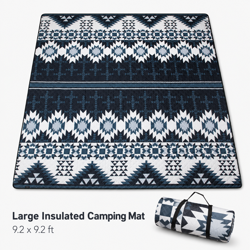 Load image into Gallery viewer, KingCamp ISIAY MAX 2.8 Large Camping Mat, 9.2 x 9.2 ft Insulated Tent Floor Mat with Aluminum Backing for SUV Tents, Camping &amp; Family Outdoor Use
