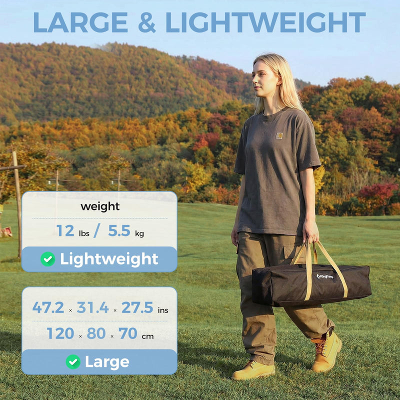 Load image into Gallery viewer, KingCamp AluVenture Aluminum Camping Table, Heavy Duty Roll Top Folding Camp Table with Adjustable Feet &amp; Carry Bag 6p
