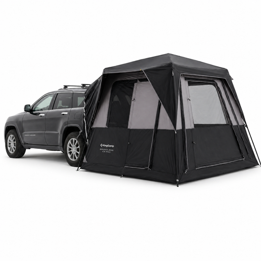 KingCamp BOUNDLESS X3 PRO Modular SUV Tent | 5-in-1 Expandable Car Camping Tent with Quick-Set Steel Frame, 5-6 Person Waterproof Shelter with Movie Screen for Overlanding & Family Camping