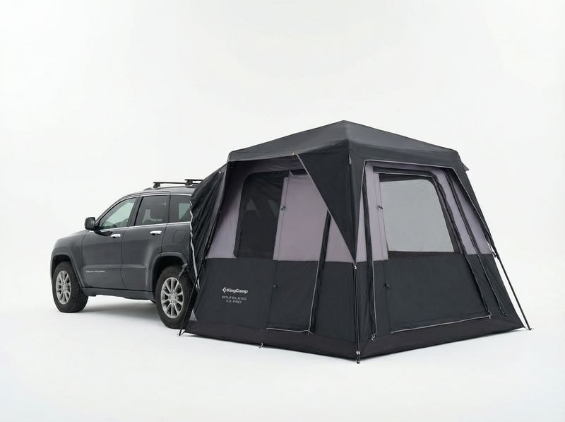 Load image into Gallery viewer, KingCamp BOUNDLESS X3 PRO Modular SUV Tent | 5-in-1 Expandable Car Camping Tent with Quick-Set Steel Frame, 5-6 Person Waterproof Shelter with Movie Screen for Overlanding &amp; Family Camping

