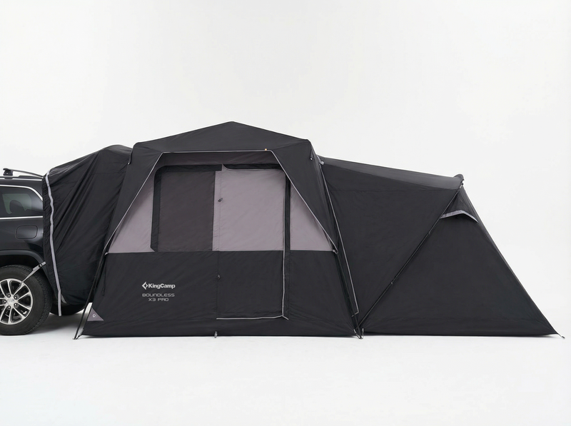 Load image into Gallery viewer, KingCamp BOUNDLESS X3 PRO Modular SUV Tent | 5-in-1 Expandable Car Camping Tent with Quick-Set Steel Frame, 5-6 Person Waterproof Shelter with Movie Screen for Overlanding &amp; Family Camping
