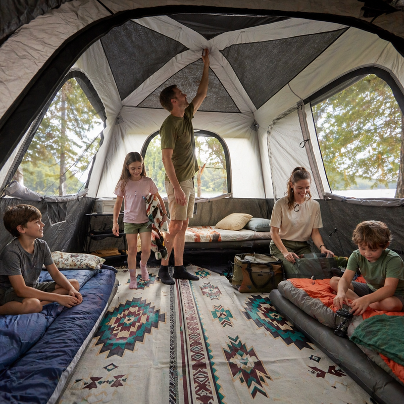 Load image into Gallery viewer, KingCamp BOUNDLESS X3 SUV Tent with Movie Screen | 5-6 Person Quick-Setup Car Camping Tent, 9.2x9.2ft Waterproof Family Shelter for Tailgating &amp; Overlanding
