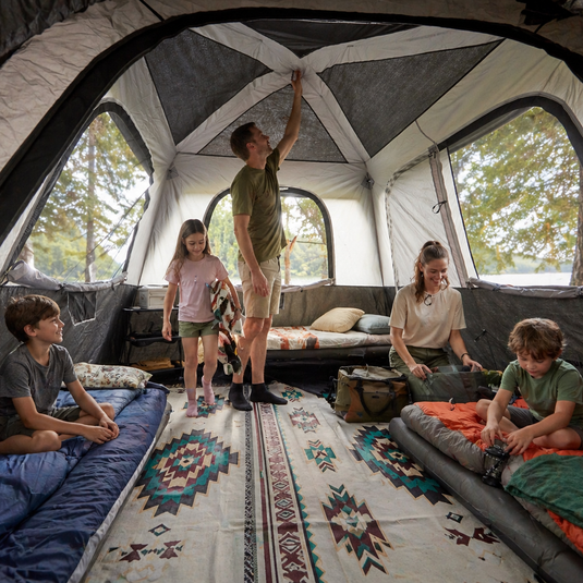 KingCamp BOUNDLESS X3 SUV Tent with Movie Screen | 5-6 Person Quick-Setup Car Camping Tent, 9.2x9.2ft Waterproof Family Shelter for Tailgating & Overlanding