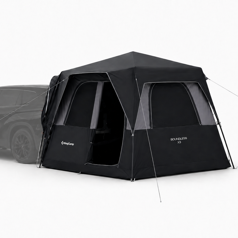 Load image into Gallery viewer, KingCamp BOUNDLESS X3 SUV Tent with Movie Screen | 5-6 Person Quick-Setup Car Camping Tent, 9.2x9.2ft Waterproof Family Shelter for Tailgating &amp; Overlanding
