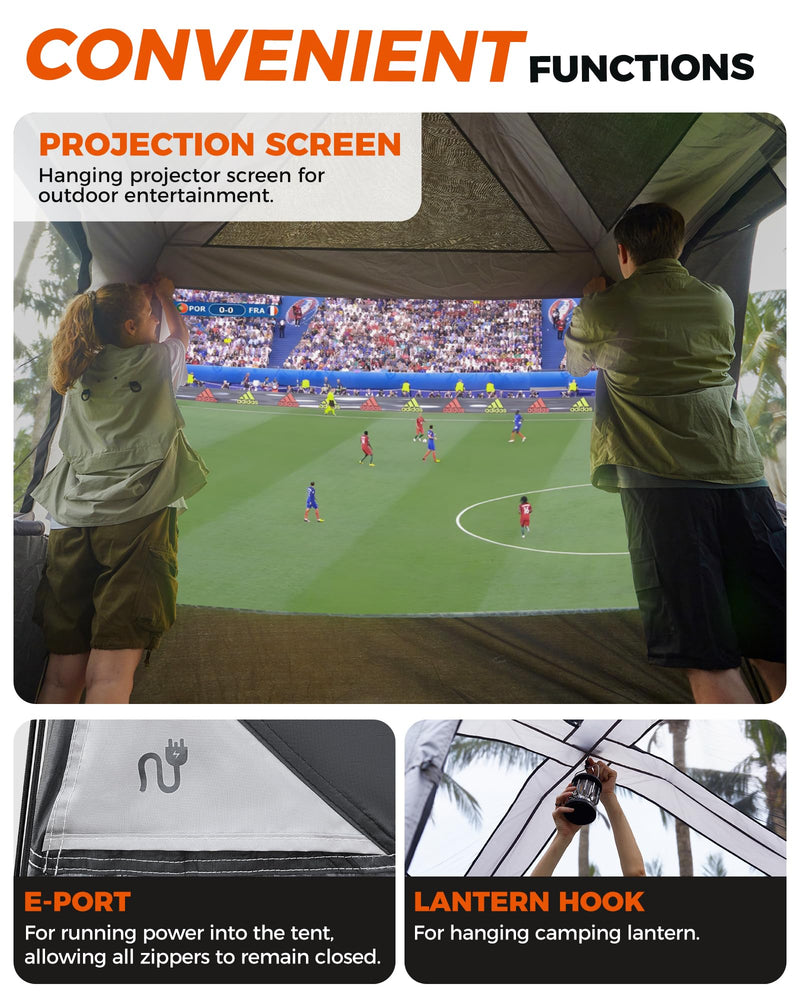 Load image into Gallery viewer, KingCamp BOUNDLESS X3 SUV Tent with Movie Screen
