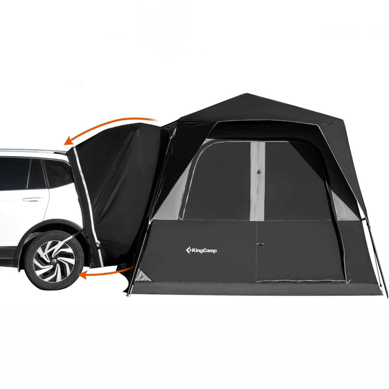 Load image into Gallery viewer, KingCamp Ultimate Car Camping Bundle – BOUNDLESS X3 SUV Tent with Movie Screen + Matching 9'x9' Insulated Camping Mat
