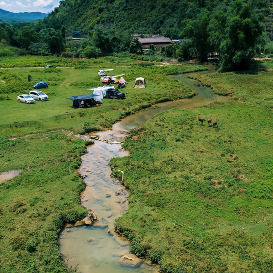 KingCamp BOUNDLESS X6 SUV Tent | 6-8 Person Waterproof Camping Tent with Vehicle Connection for Trucks, Jeeps, and SUVs