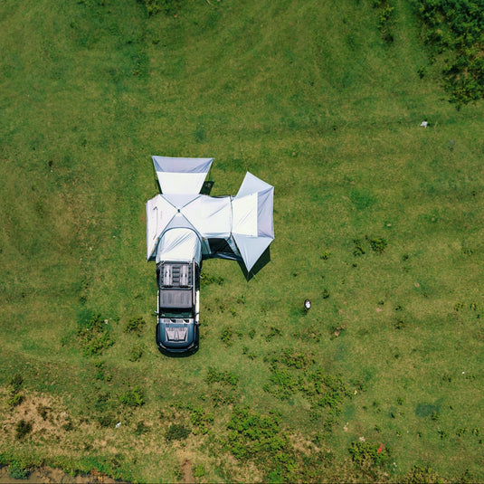 KingCamp BOUNDLESS X6 SUV Tent | 6-8 Person Waterproof Camping Tent with Vehicle Connection for Trucks, Jeeps, and SUVs