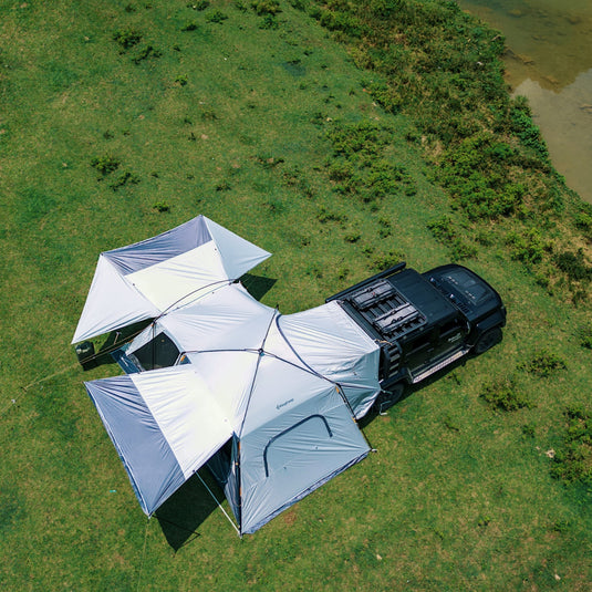 KingCamp BOUNDLESS X6 SUV Tent | 6-8 Person Waterproof Camping Tent with Vehicle Connection for Trucks, Jeeps, and SUVs