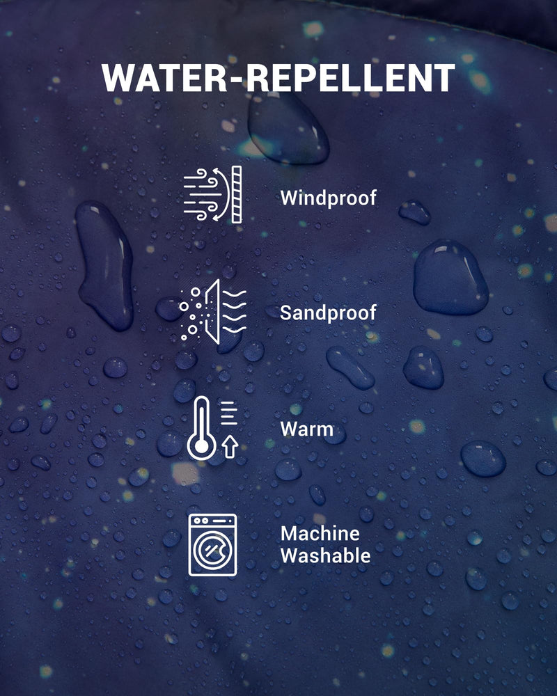 Load image into Gallery viewer, KingCamp Boho Printed Wearable Camping Blanket Waterproof and Sandproof
