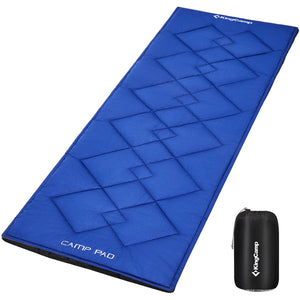 KingCamp CAMP PAD 350 Quilted Camping Cot Pad, Lightweight Padded Sleeping Mat with Elastic Straps, Machine Washable, 75" x 25"