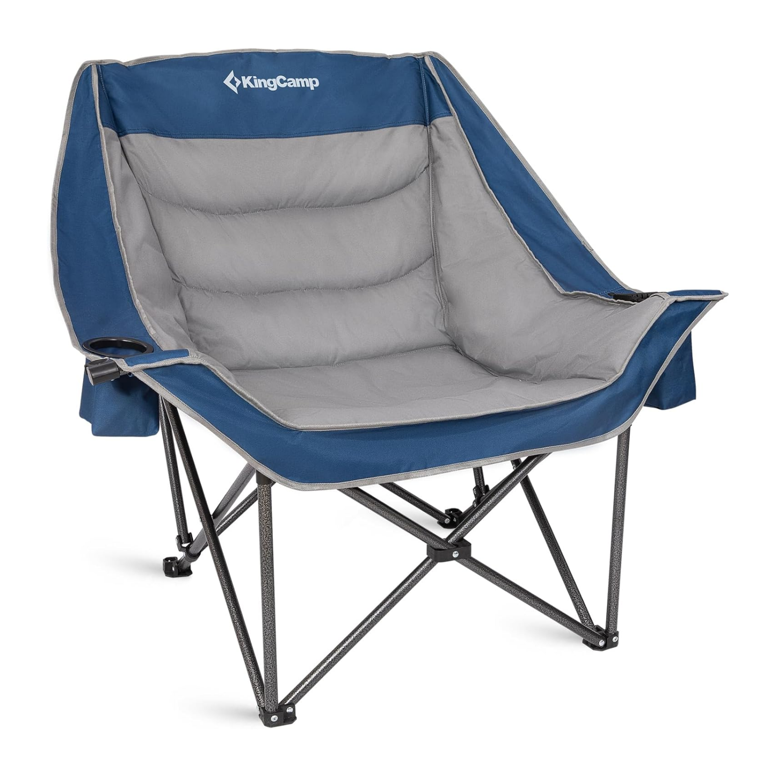KingCamp CANNA C10 PLUS Oversized Padded Camping Chair, Heavy Duty Fol ...