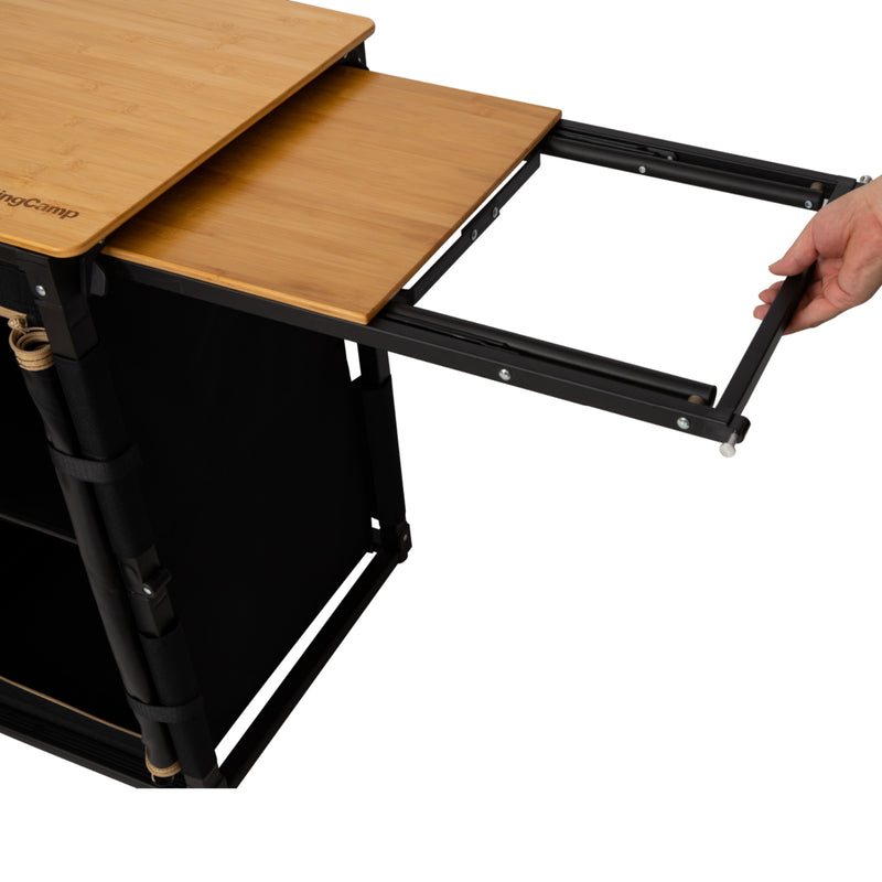 Load image into Gallery viewer, KingCamp Camping Kitchen Table – Portable Grill Station with Bamboo Top
