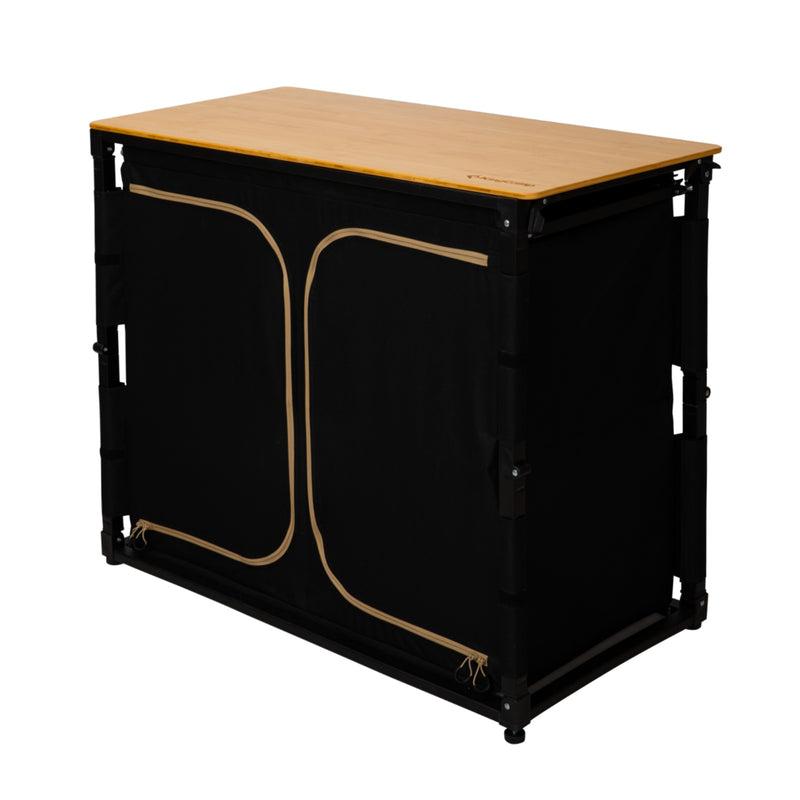 Load image into Gallery viewer, KingCamp Camping Kitchen Table – Portable Grill Station with Bamboo Top
