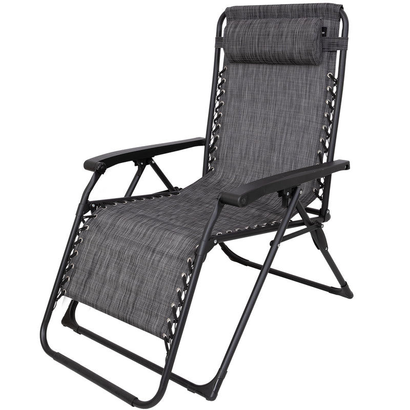 Load image into Gallery viewer, KingCamp DAYLILY B10 Zero Gravity Chair, Adjustable Reclining Outdoor Lounge Chair with Headrest, Teslin Mesh &amp; Heavy-Duty Steel Frame, 400 lbs Capacity
