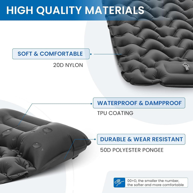 Load image into Gallery viewer, KingCamp DELUXE 10 Single Air Pad Spacious Mattress - 2 Pack
