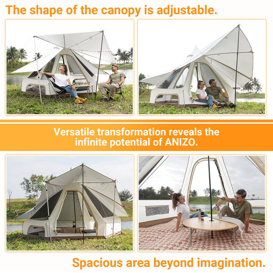 canvas camp KingCamp Double Spire Canvas Camp Tent – BRoadout