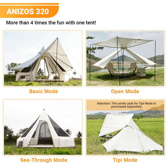 fun camp tent KingCamp Double Spire Canvas Camp Tent – BRoadout