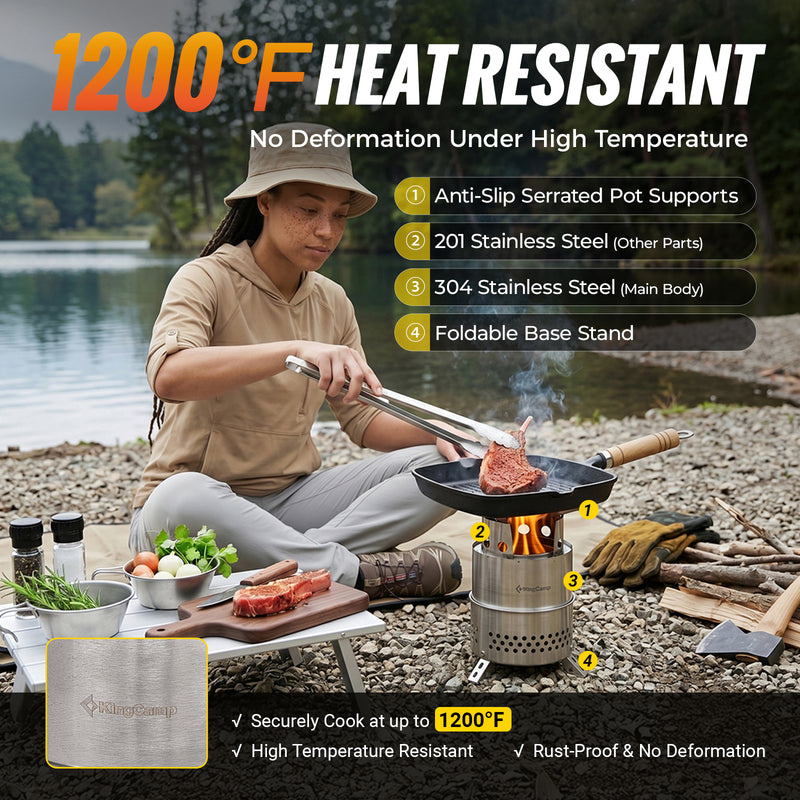 Load image into Gallery viewer, KingCamp FIREWOOD Folding Wood Stove
