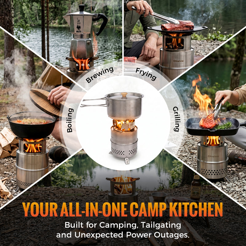 Load image into Gallery viewer, KingCamp FIREWOOD Folding Wood Stove
