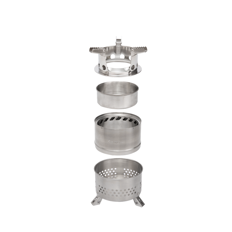 Laden Sie das Bild in Galerie -Viewer, KingCamp FIREWOOD S Mini Folding Wood Stove, Ultralight Stainless Steel Camp Stove for Solo Camping, Hiking &amp; Outdoor Cooking
