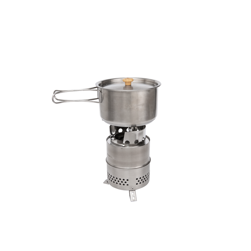 Laden Sie das Bild in Galerie -Viewer, KingCamp FIREWOOD S Mini Folding Wood Stove, Ultralight Stainless Steel Camp Stove for Solo Camping, Hiking &amp; Outdoor Cooking
