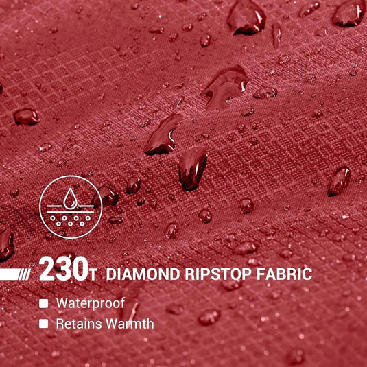 KingCamp FREESPACE 250 Waterproof Plus Size Flannel Sleeping Bag