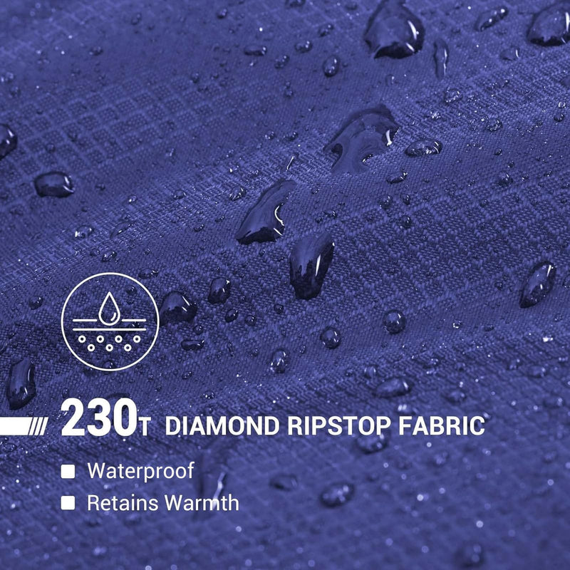 Load image into Gallery viewer, KingCamp FREESPACE 250 3-Season Plus Size Flannel Sleeping Bag Waterproof and Windproof
