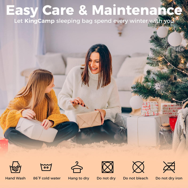 Load image into Gallery viewer, KingCamp FREESPACE HEATING 250 Heated Sleeping Bag Easy Care and Maintenance
