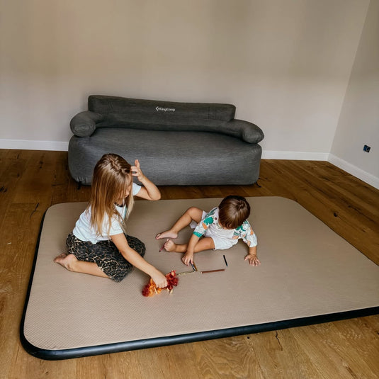 KingCamp FlexiRest 5.0 DUO Ultralight Inflatable Sleeping Pad – PVC-Free 2-Person Camping Mattress for Backpacking & Glamping