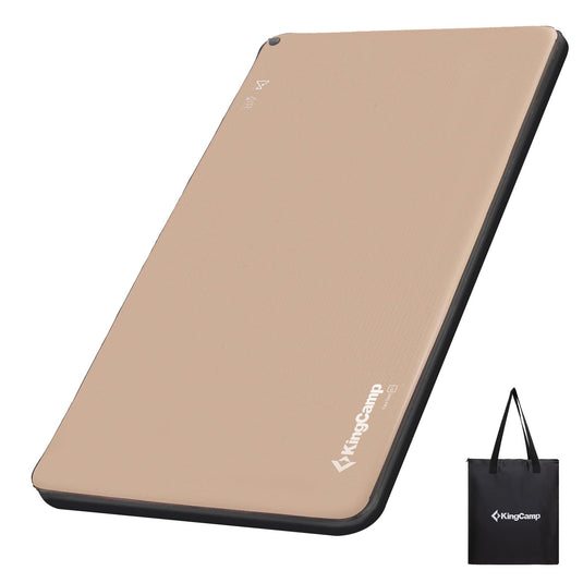 KingCamp FlexiRest 5.0 Plus Extra-Wide Inflatable Sleeping Pad - PVC-Free, Ultra-Lightweight Camping Mattress for Maximum Comfort, Glamping, Backpacking & Travel