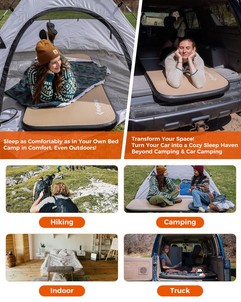 Load image into Gallery viewer, KingCamp FlexiRest 5.0 Ultra-Light Inflatable Sleeping Pad - PVC-Free, High Support Camping Mattress for Backpacking, Glamping &amp; Travel
