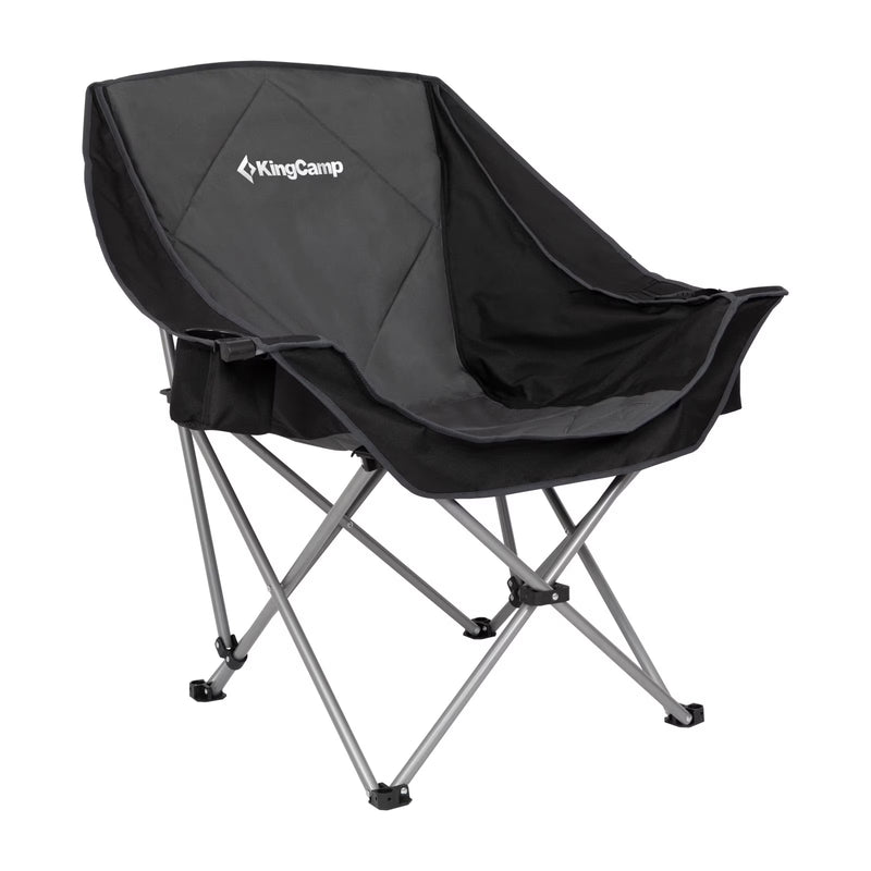 Load image into Gallery viewer, KingCamp Folding Sofa Chair | Padded Camping Chair with Cooler Armrest, Cup Holder &amp; Wine Glass Holder, 300lb Capacity Portable Outdoor Couch for Camping, Beach &amp; Tailgating
