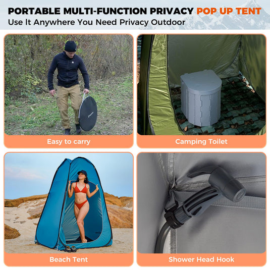 KingCamp GENOVA 1-Room Privacy Shelter Pop Up Privacy Tent
