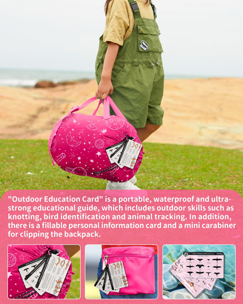 Load image into Gallery viewer, KingCamp Galaxy Zoo C 300 Kids Sleeping Bag – Adjustable Length

