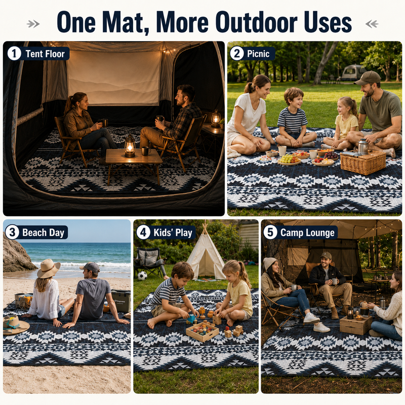 Load image into Gallery viewer, KingCamp ISIAY MAX 2.8 Large Camping Mat, 9.2 x 9.2 ft Insulated Tent Floor Mat with Aluminum Backing for SUV Tents, Camping, Beach &amp; Family Outdoor Use
