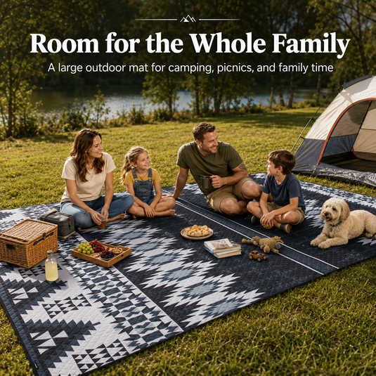 KingCamp ISIAY MAX 3.4 Insulated Camping Blanket, Large Tent Floor Mat with Water-Resistant Top, Cushioned Fill & Carry-Friendly Folded Size – BRoadout