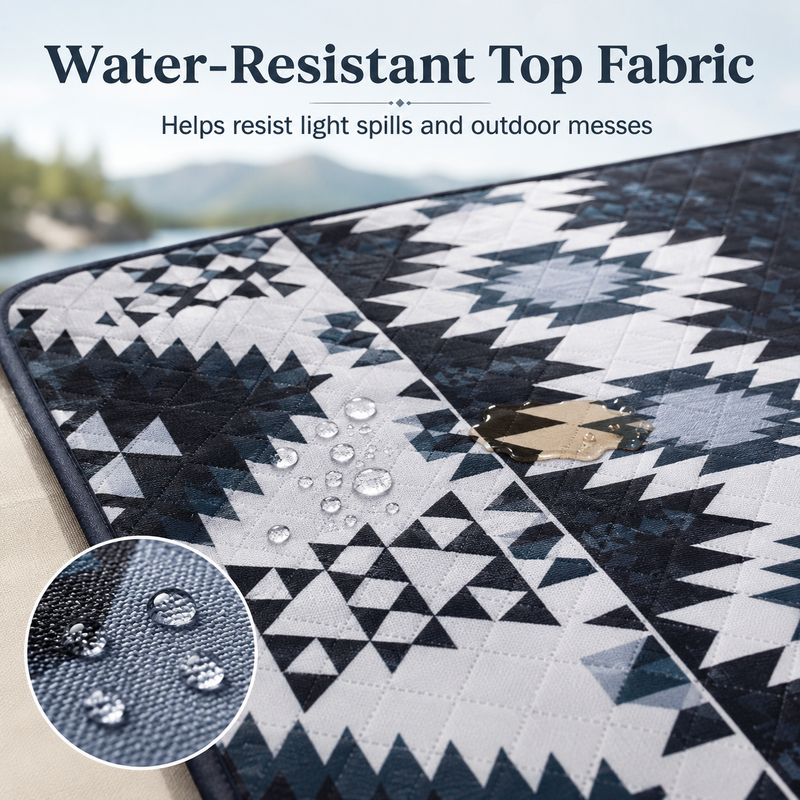 Load image into Gallery viewer, KingCamp ISIAY MAX 3.4 Large Camping Mat, 11.2 x 7.9 ft Insulated Picnic Blanket with Water-Resistant Top Fabric
