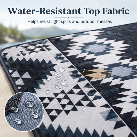 KingCamp ISIAY MAX 3.4 Large Camping Mat, 11.2 x 7.9 ft Insulated Picnic Blanket with Water-Resistant Top Fabric