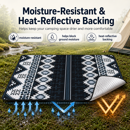 KingCamp ISIAY MAX 3.4 Large Camping Mat, 11.2 x 7.9 ft Insulated Picnic Blanket Help Block Ground Moisture