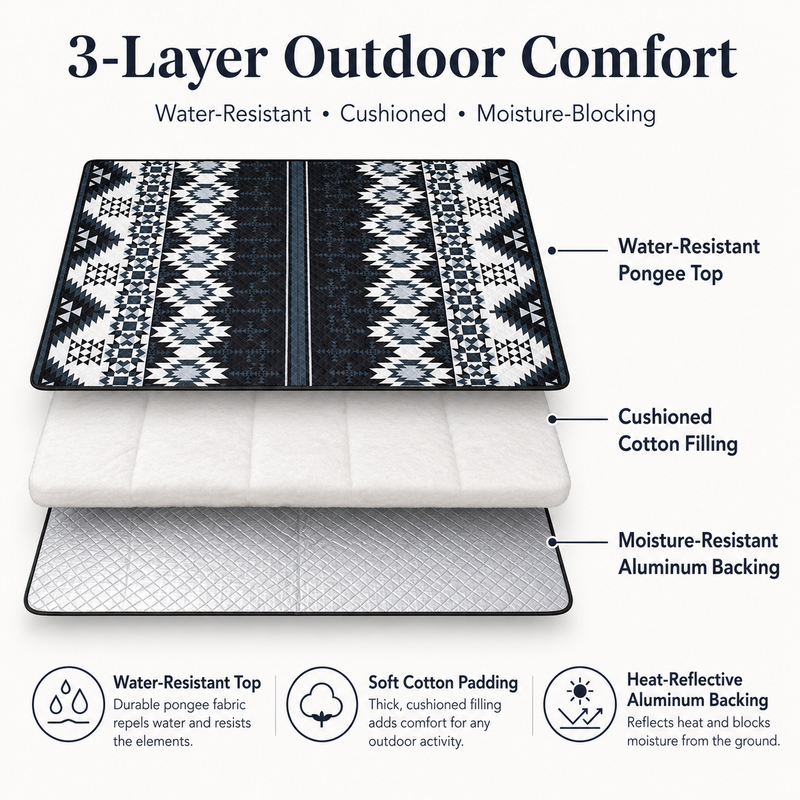 Load image into Gallery viewer, KingCamp ISIAY MAX 3.4 Large Camping Mat 3-Layer Outdoor Comfort Water-Resistant Top
