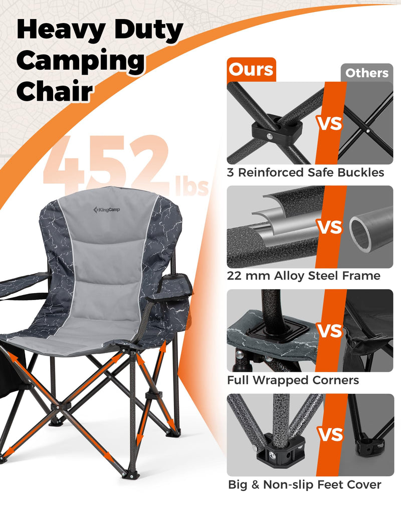 Load image into Gallery viewer, KingCamp Heavy Duty Folding Camping Chair
