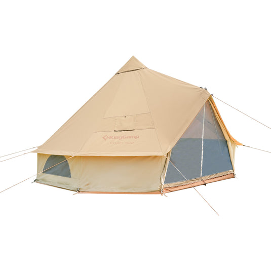 bell tent 500 KingCamp KHAN 8-10 Person Camping Hot Tent – BRoadout