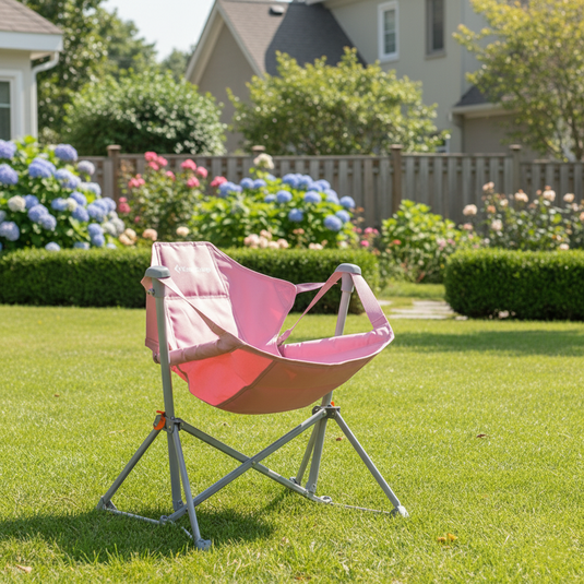 KingCamp Kids Hammock Chair with Stand – Adjustable Folding Chair for Outdoor & Indoor Use