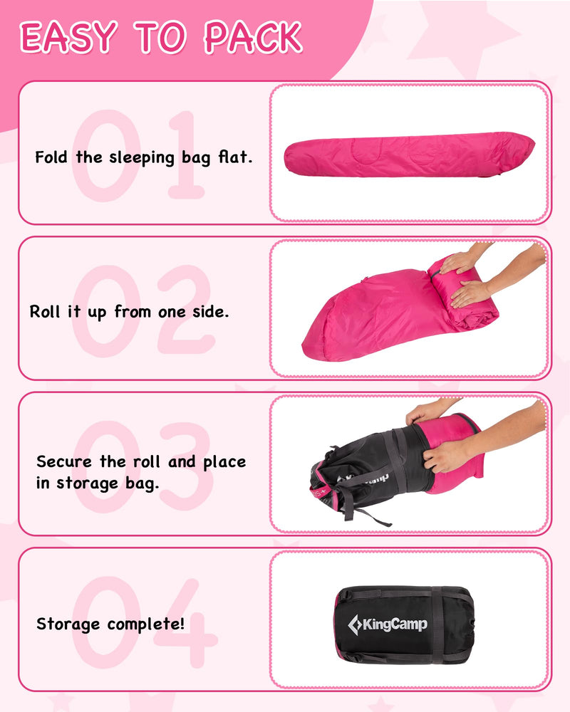 Load image into Gallery viewer, KingCamp Kids Mummy Sleeping Bag Easy to Pack and Storage
