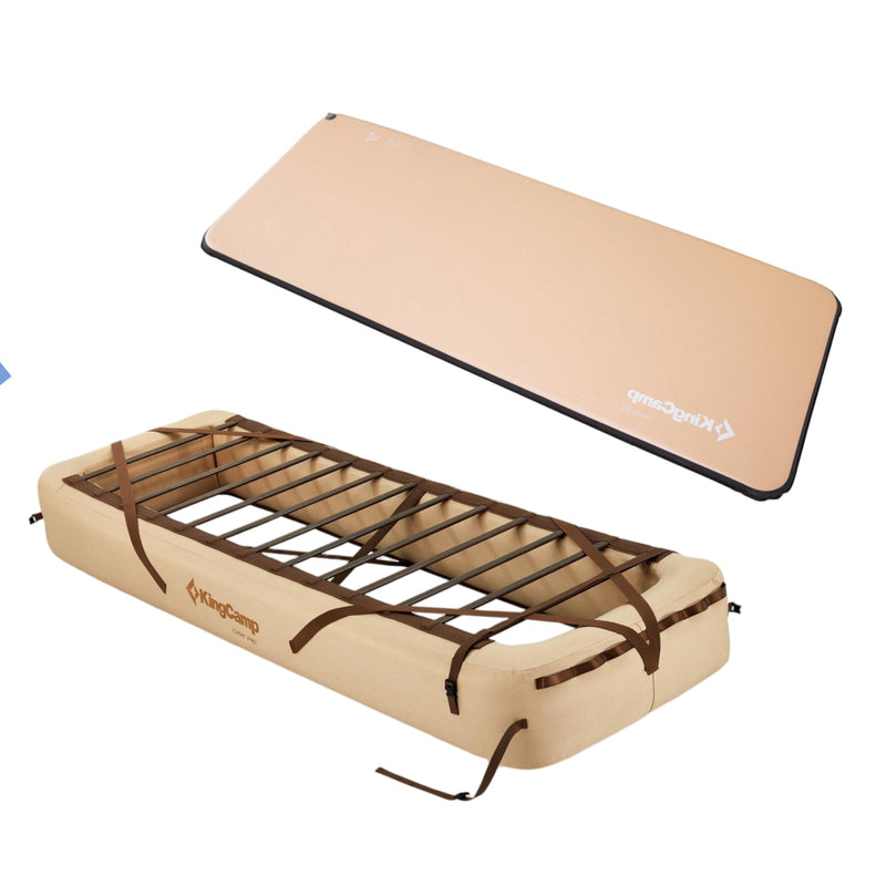 Load image into Gallery viewer, KingCamp Luxury Camp Bed Bundle – Inflatable Base + Flexi Rest 5.0 Air Pad
