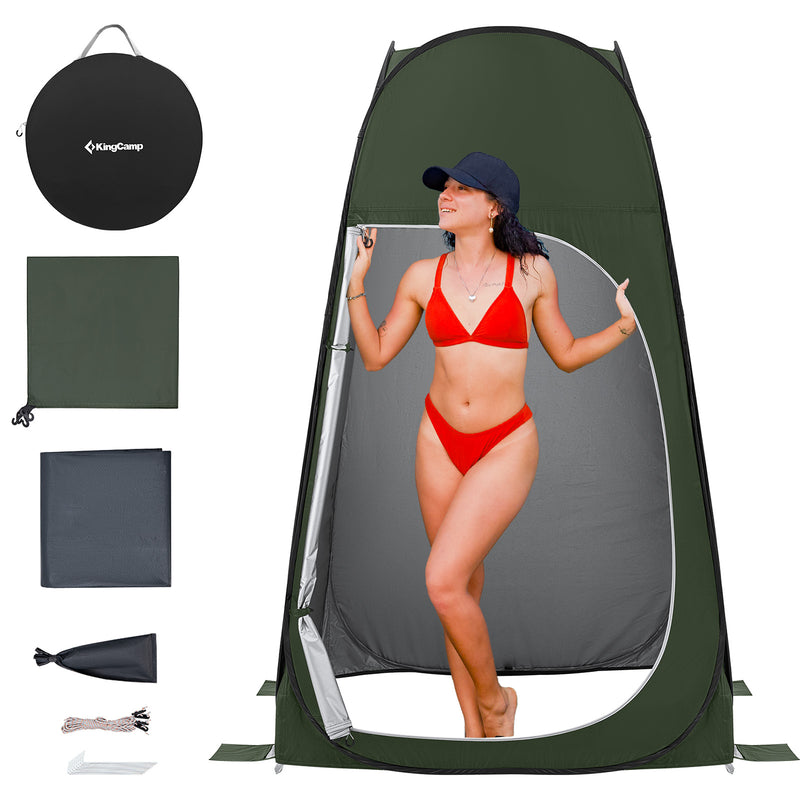 Load image into Gallery viewer, KingCamp MARASUSA POP Instant Privacy Tent | Pop-Up Camping Shower Tent with UPF50+ Sun Protection, Portable Changing Room &amp; Toilet Shelter for Beach, Camping &amp; Outdoor Events
