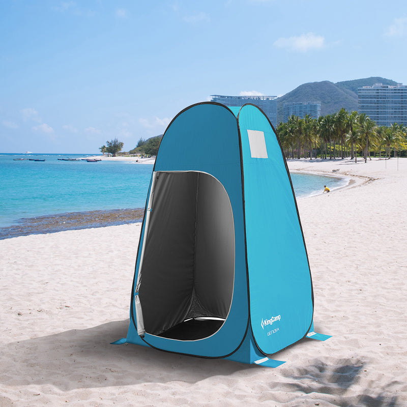 Load image into Gallery viewer, KingCamp MARASUSA POP Instant Privacy Tent | Pop-Up Camping Shower Tent with UPF50+ Sun Protection, Portable Changing Room &amp; Toilet Shelter for Beach, Camping &amp; Outdoor Events Blue
